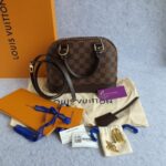 LV Alma BB Damier Ebene Coated Canvas with Leather and Gold Hardware #TOUT-2 - Image 2