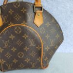 LV Ellipse PM Brown Monogram Canvas with Leather and Gold Hardware #OUEO-2 - Image 4