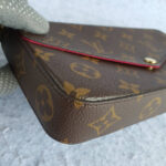 LV M61276 Felicie Pochette Brown Monogram Canvas with Gold Hardware #TOLK-1 - Image 9