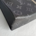 LV Pochette Voyage M64440 Monogram Eclipse Coated Canvas with Leather and Silver Hardware #GLOCS-1 - Image 15