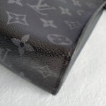 LV Pochette Voyage M64440 Monogram Eclipse Coated Canvas with Leather and Silver Hardware #GLOCS-1 - Image 14