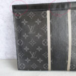 LV Pochette Voyage M64440 Monogram Eclipse Coated Canvas with Leather and Silver Hardware #GLOCS-1 - Image 3