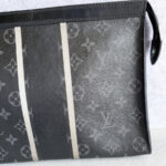 LV Pochette Voyage M64440 Monogram Eclipse Coated Canvas with Leather and Silver Hardware #GLOCS-1 - Image 4