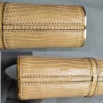 Lanvin Clutch/Sling Bag Beige Lizard Skin with Gold Hardware #GLOCC-3 - Image 10