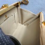 Lanvin Clutch/Sling Bag Beige Lizard Skin with Gold Hardware #GLOCC-3 - Image 15