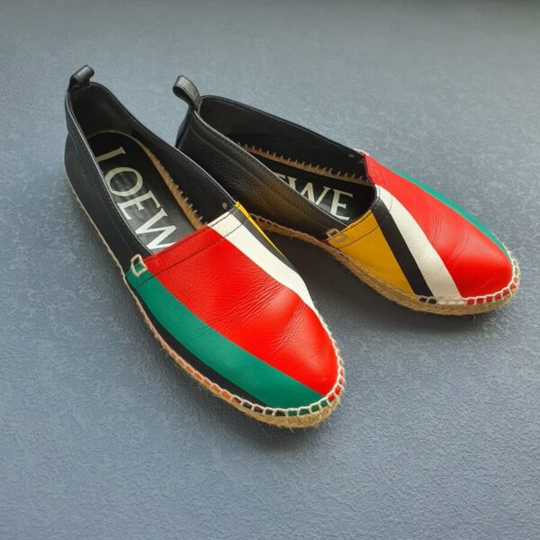 Loewe Espadrille Sz39 Multicolor Leather Shoes #OLRO-2