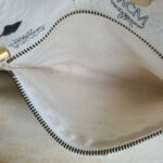 MCM Vintage Shoulder Bag White/Black Visetos Coated Canvas With Leather And Gold Hardware #OUCT-1 - Image 20