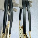 MCM Vintage Shoulder Bag White/Black Visetos Coated Canvas With Leather And Gold Hardware #OUCT-1 - Image 18