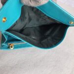 Miu Miu Wallet 5M1109 Turquoise Blue Lambskin with Gold Hardware #GLOCY-2 - Image 25