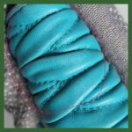 Miu Miu Wallet 5M1109 Turquoise Blue Lambskin with Gold Hardware #GLOCY-2 - Image 5