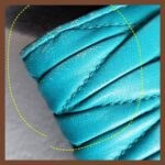 Miu Miu Wallet 5M1109 Turquoise Blue Lambskin with Gold Hardware #GLOCY-2 - Image 6