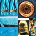 Miu Miu Wallet 5M1109 Turquoise Blue Lambskin with Gold Hardware #GLOCY-2 - Image 14