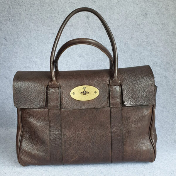 Mulberry Bayswater Brown Calf Leather with Rustic Gold Hardware #OULY-2