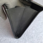 Bvlgari Clutch Black/Red Fabric with Gold Hardware #OUSR-3 - Image 16