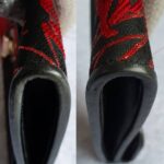 Bvlgari Clutch Black/Red Fabric with Gold Hardware #OUSR-3 - Image 12