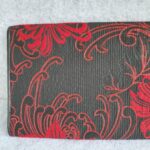 Bvlgari Clutch Black/Red Fabric with Gold Hardware #OUSR-3 - Image 3