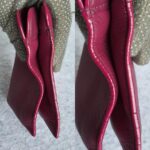 Bvlgari Clutch/Wrislet Purple Smooth Leather with Gold Hardware #OUSR-4 - Image 9