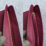 Bvlgari Clutch/Wrislet Purple Smooth Leather with Gold Hardware #OUSR-4 - Image 7