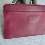 Bvlgari Clutch/Wrislet Purple Smooth Leather with Gold Hardware #OUSR-4 - Image 3
