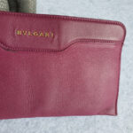 Bvlgari Clutch/Wrislet Purple Smooth Leather with Gold Hardware #OUSR-4 - Image 6