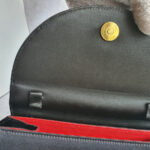 Celine Vintage Tote Black Satin with Crystal and Gold Hardware #GLOKK-5 - Image 18