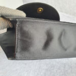 Celine Vintage Tote Black Satin with Crystal and Gold Hardware #GLOKK-5 - Image 10