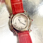 Chopard Happy Spot Diamond Quartz Watch Stainless Steel with Leather Strap #KKOL-6 - Image 2