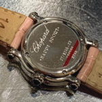 Chopard Happy Spot Diamond Quartz Watch Stainless Steel with Leather Strap #KYEE-3 - Image 4