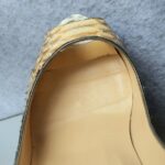 Christian Louboutin Size 38.5 Lady Peep 150 Python Tropicana Specchi Colombe/beige Heels #YTTU-2 - Image 7