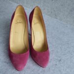 Christian Louboutin Size 38.5 Pumps Pink Suede leather Shoes #KLLY-36 - Image 2