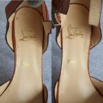 Christian Louboutin Size 41 Peeptoe Brown Leather Shoes #OUCL-4 - Image 7