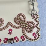 Fendi Kan l Tri-color Smooth Calf/ Embroidery /Stud and Silver Hardware #OUTS-5 - Image 4