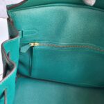 Hermes Birkin 35 Malachite Green Clemence Leather with Gold Plated Hardware #OUSR-1 - Image 35
