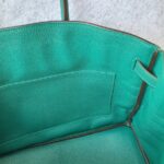 Hermes Birkin 35 Malachite Green Clemence Leather with Gold Plated Hardware #OUSR-1 - Image 38