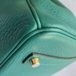 Hermes Birkin 35 Malachite Green Clemence Leather with Gold Plated Hardware #OUSR-1 - Image 13