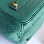 Hermes Birkin 35 Malachite Green Clemence Leather with Gold Plated Hardware #OUSR-1 - Image 11
