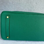 Hermes Birkin 35 Malachite Green Clemence Leather with Gold Plated Hardware #OUSR-1 - Image 9