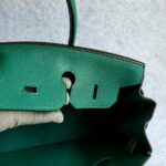 Hermes Birkin 35 Malachite Green Clemence Leather with Gold Plated Hardware #OUSR-1 - Image 26