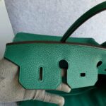 Hermes Birkin 35 Malachite Green Clemence Leather with Gold Plated Hardware #OUSR-1 - Image 25