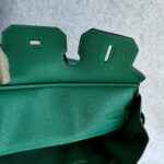 Hermes Birkin 35 Malachite Green Clemence Leather with Gold Plated Hardware #OUSR-1 - Image 28