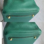 Hermes Birkin 35 Malachite Green Clemence Leather with Gold Plated Hardware #OUSR-1 - Image 15