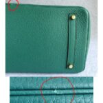 Hermes Birkin 35 Malachite Green Clemence Leather with Gold Plated Hardware #OUSR-1 - Image 10