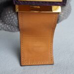 Hermes CDC Bracelet Purple Alligator With Gold Plated Hardware #OUSR-8 - Image 10