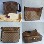 LV Bastille Messenger Damier Ebene Coated Canvas with Leather And Gold Hardware #OUST-1 - Image 2