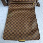 LV Bastille Messenger Damier Ebene Coated Canvas with Leather And Gold Hardware #OUST-1 - Image 3