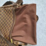LV Bastille Messenger Damier Ebene Coated Canvas with Leather And Gold Hardware #OUST-1 - Image 24