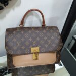 LV Marignan Brown Monogram Coated Canvas with Leather and Gold Hardware #OUTS-2