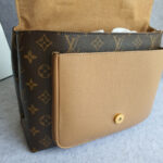LV Marignan Brown Monogram Coated Canvas with Leather and Gold Hardware #OUTS-2 - Image 26