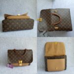 LV Marignan Brown Monogram Coated Canvas with Leather and Gold Hardware #OUTS-2 - Image 2