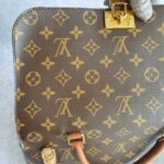 LV Marignan Brown Monogram Coated Canvas with Leather and Gold Hardware #OUTS-2 - Image 3